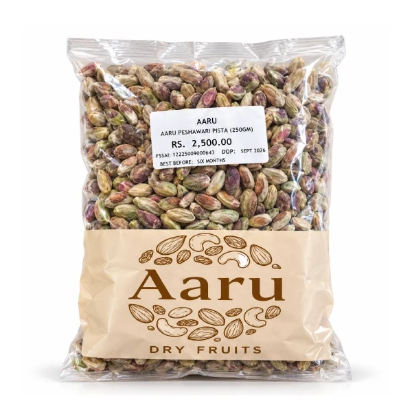 Aaru Premium Peshawari Pista – Small, Sweet & Flavourful Pistachios